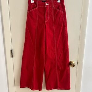 Anthropologie The Delaney Clean-Seamed High-Rise Wide-Leg Jeans by Maeve